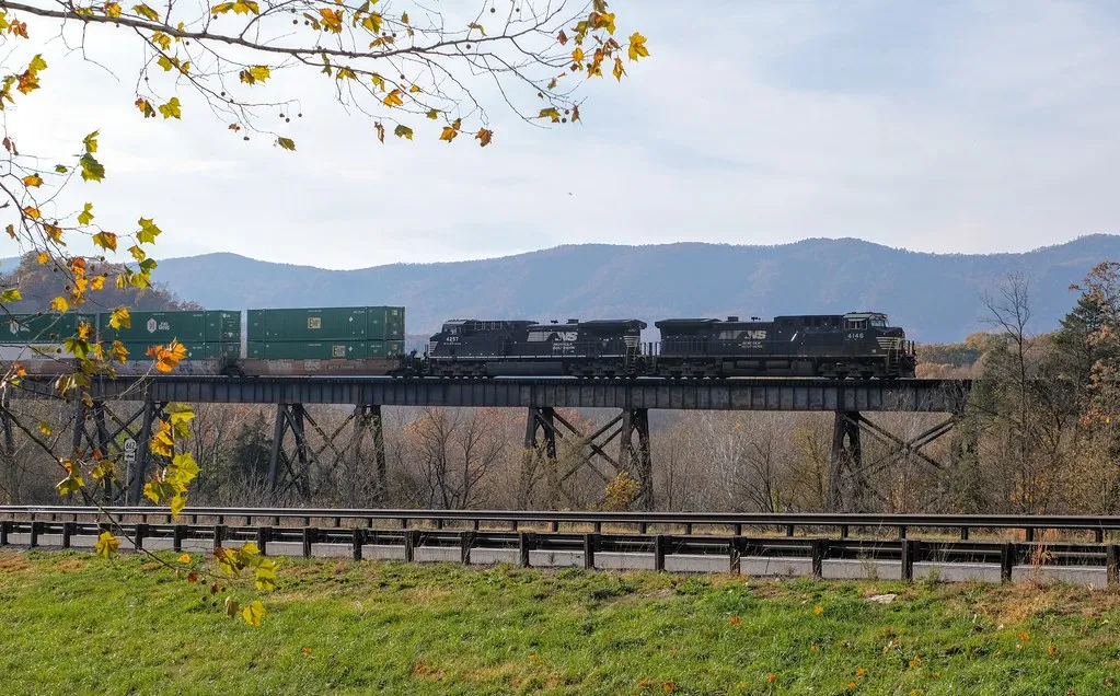 Norfolk Southern railroad trestle